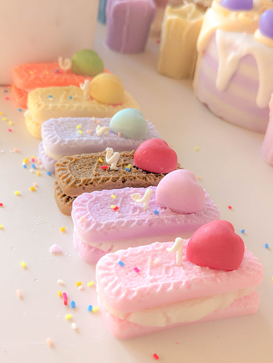Cute Heart Shaped Biscuits Candles
