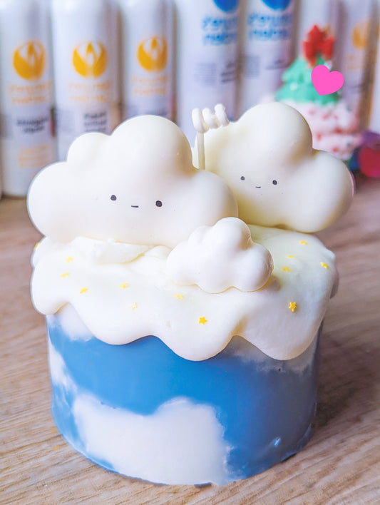 Kawaii Anime Cloud Cake Candle