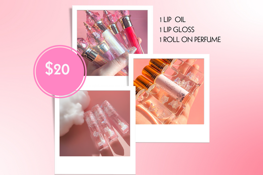 Lip gloss+ Lip oil+ Perfume $20 Set