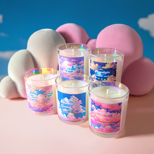 Cute Girly Dreamy Aesthetic Pixel Art Scented Candle